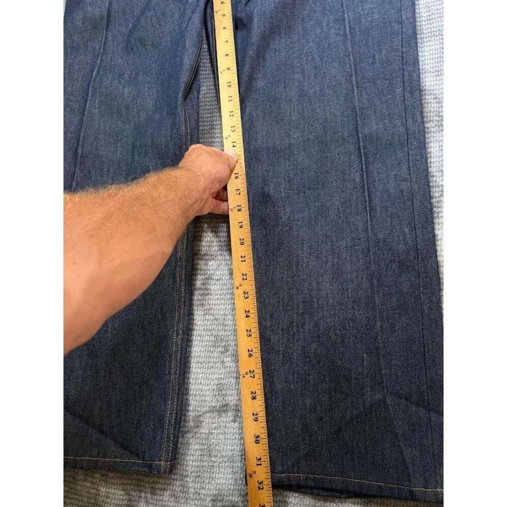 Levis 501 Original Fit Jeans Mens 44x32 Dark Indigo Shrink To Fit Button Fly NEW